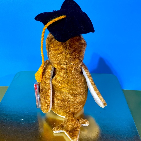 TY BEANIE BABIES WISEST OWL CLASS OF 2000 PLUSH NWT D.O.B. Jun 6, 2000 - Picture 10 of 11